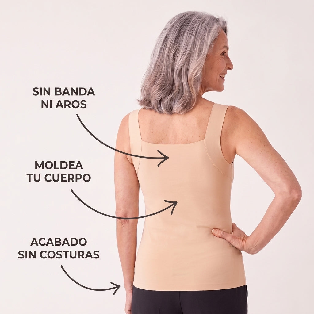 Blusa Naevas - Moldeadora Ultra cómoda con Brasier Integrado